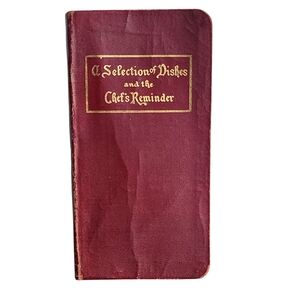 A Selection of Dishes and the Chef's Reminder by Charles Fellows c1909 Antique